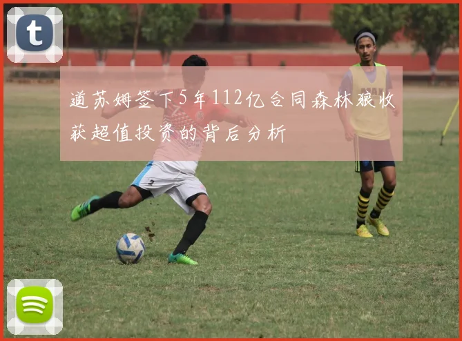 道苏姆签下5年112亿合同森林狼收获超值投资的背后分析
