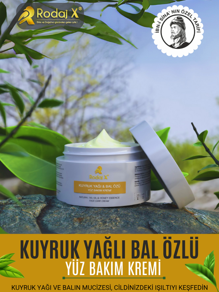 Rodaj X Kuyruk Ya & Bal zl Yalanma Kart Doal Nemlendirici Yz Bakm Kremi 100 ml
