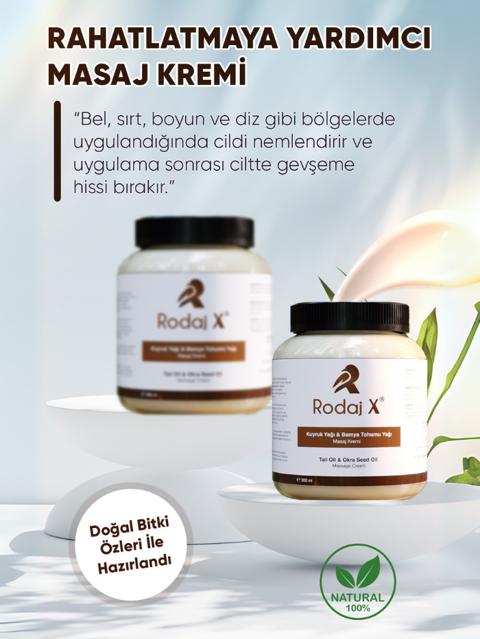 Rodaj X Kuyruk Yal Ve Bamya Tohumlu Yal Masaj Kremi 300ml