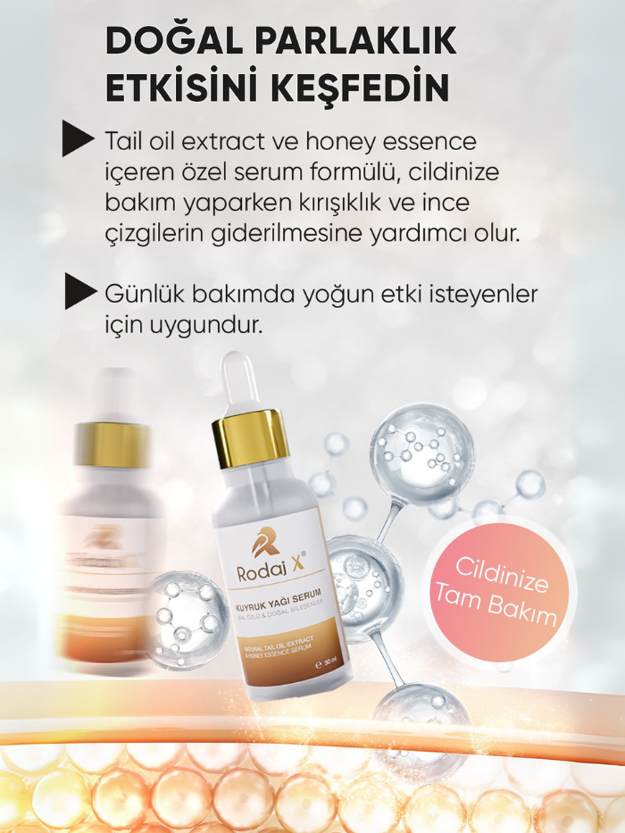 Rodaj X Kuyruk Yal Bal zl Serum Kolajen Destei Yalanma Kart Gl Bakm 30 ml
