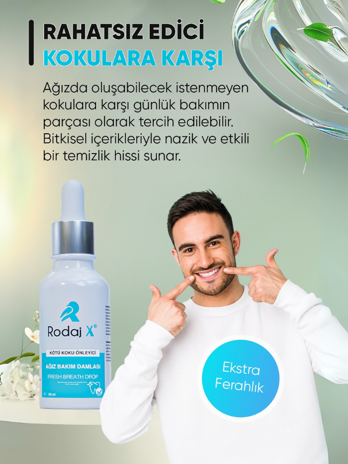 Rodaj X Az Kokusu nleyici Damla Alkolsz, Nane Aromal 30ml